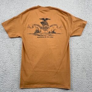 Dark Seas T-Shirt Men Small Tan Malibus Surf Shop Defenders Of Fine Surf Graphic